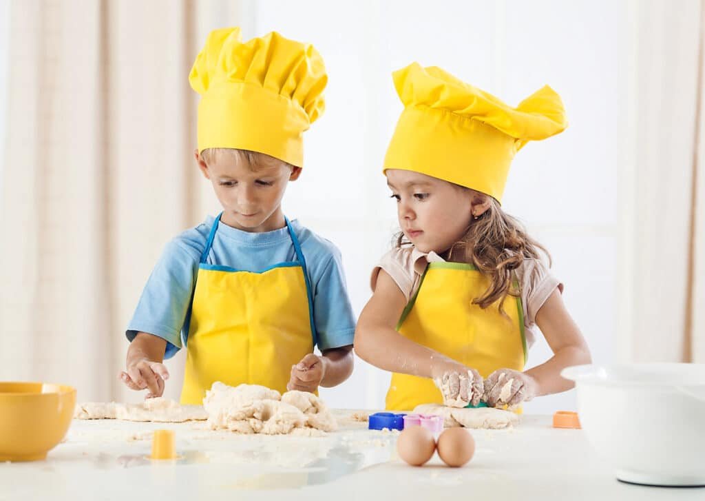 aula de culinária infantil